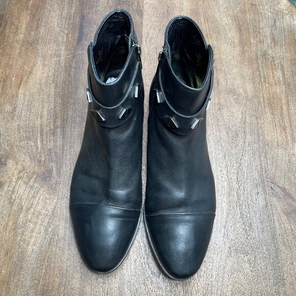 House of Harlow Ankle Boots Womens Size 39.5 US 8.5‎ Black Leather - Picture 2 of 11
